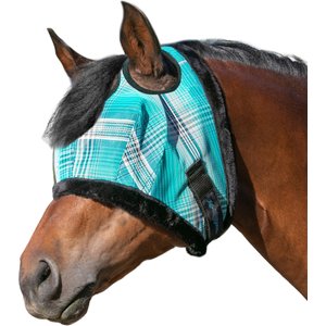 Kensington Protective Products Horse Fly Mask with Fleece Trim, Atlantis, Large