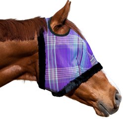 Kensington Protective Products Horse Fly Mask with Fleece Trim, Lavender Mint, Large