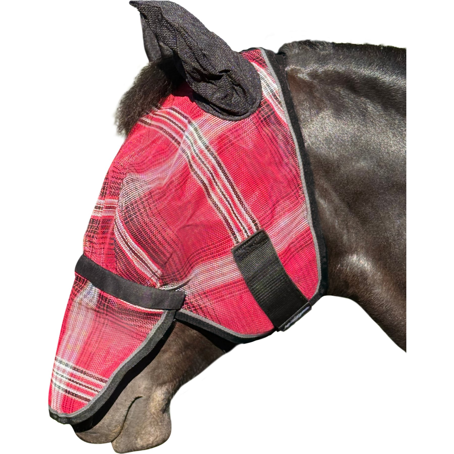 Kensington Protective Products Horse Fly Mask with Removable Nose, Merlot, Horse