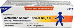 Diclofenac (Generic) Sodium Topical Gel 1%, 100-gm tube