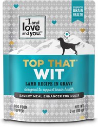 I and Love and You Top That Wit Lamb Recipe in Gravy Wet Dog Food Topper, 3-oz pouch, case of 12