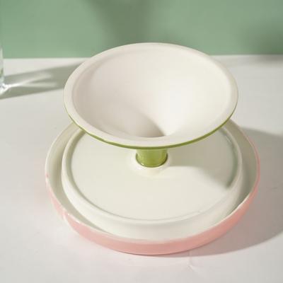 Show full view: Fairela Ice Cream Elevated Dog & Cat Bowl, Small: 2-cup, Yellow/Purple slide 5 of 9