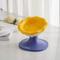 Show in main carousel: Fairela Adjustable Flower Rim Elevated Dog & Cat Bowl, Small: 2-cup, Yellow/Blue slide 1 of 8