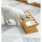 Show in main carousel: Fairela Bamboo & Wood Triple Ceramic Elevated Dog & Cat Bowl, Medium: 4-cup slide 7 of 10