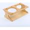 Show in main carousel: Fairela Bamboo & Wood Double Ceramic Elevated Dog & Cat Bowl, Medium: 4-cup slide 8 of 10
