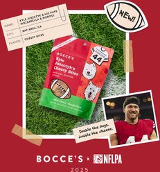 Bocce's Bakery Kyle Juszxyk’s Cheesy Bites Soft & Chewy Dog Treats, 6-oz bag slide 2 of 5