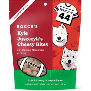 Bocce's Bakery Kyle Juszxyk’s Cheesy Bites Soft & Chewy Dog Treats, 6-oz bag