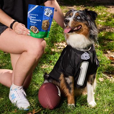 Show full view: Bocce's Bakery Keon Coleman’s Wings Chicken Soft & Chewy Dog Treats, 6-oz bag slide 6 of 6