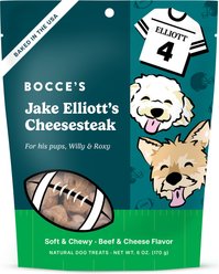 Bocce's Bakery Jake Elliot’s Cheesesteak Beef Adult Soft & Chewy Dog Treats, 6-oz bag