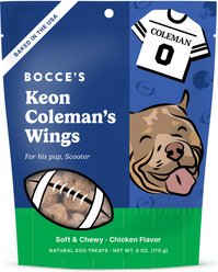 Bocce's Bakery Keon Coleman’s Wings Chicken Soft & Chewy Dog Treats, 6-oz bag
