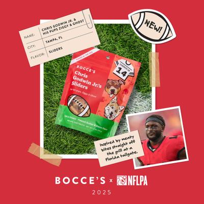 Show full view: Bocce's Bakery Chris Godwin’s Sliders Beef Adult Soft & Chewy Dog Treats, 6-oz bag slide 5 of 6