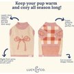 Show in main carousel: Lucy & Co. Take a Bow Dog Sweater, Small slide 6 of 7