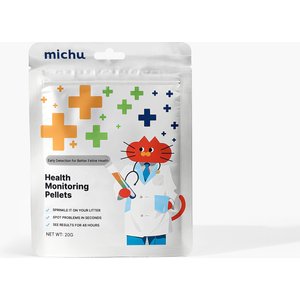 Michu Color Changing Indicators Cat Health Monitoring Pellets, 0.045-lb bag