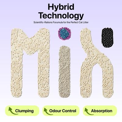 Show full view: Michu Premium Pro Gen 2 Value Box Unscented Clumping Mixed Tofu Cat Litter, 11-lb box slide 8 of 10