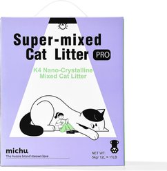 Michu Premium Pro Gen 2 Value Box Unscented Clumping Mixed Tofu Cat Litter, 11-lb box