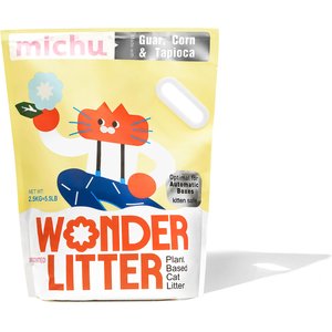 Michu Wonder & Auto-Box Friendly Unscented Clumping Plant-Based Cat Litter, 5.5-lb bag