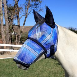Kensington Protective Products Horse Fly Mask with Removable Nose, Kentucky Blue, X-Large slide 2 of 8