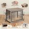Show in main carousel: Yaheetech Multi-functional Wooden Dog Crate, Gray, 32-in slide 4 of 7