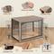 Show in main carousel: Yaheetech Industrial Wooden Dog Crate with Cushion, 38-in, Gray slide 5 of 7