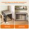 Show in main carousel: Yaheetech Industrial Wooden Dog Crate with Cushion, 38-in, Gray slide 6 of 7
