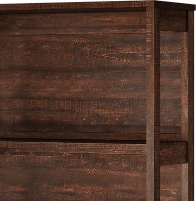 Show full view: Wooflex Wooden Cabinet Furniture Style Cat Litter Box Enclosure with Storage Shelf, Brown slide 8 of 9
