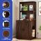 Show in main carousel: Wooflex Wooden Cabinet Furniture Style Cat Litter Box Enclosure with Storage Shelf, Brown slide 6 of 9