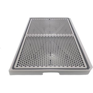 Alpha Dog Series Indoor Washable Dog Potty Training Toilet Tray Pad Holder, Grey, Giant