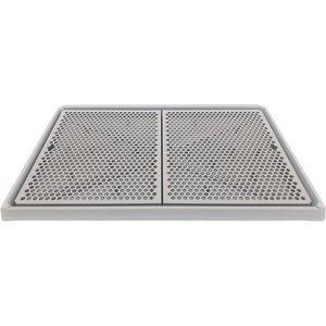 Alpha Dog Series Indoor Washable Dog Potty Training Toilet Tray Pad Holder, Grey, Giant