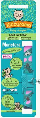 Show full view: Kittyrama Breakaway Adjustable Cat Collar, Monstera slide 4 of 7