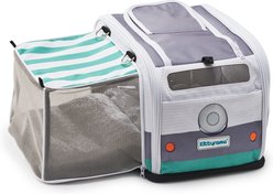 Kittyrama 2-in-1 Expandable & Collapsible Cat Carrier & Hideaway, Slate Cruiser, 17 x 11 x 11-in slide 2 of 9