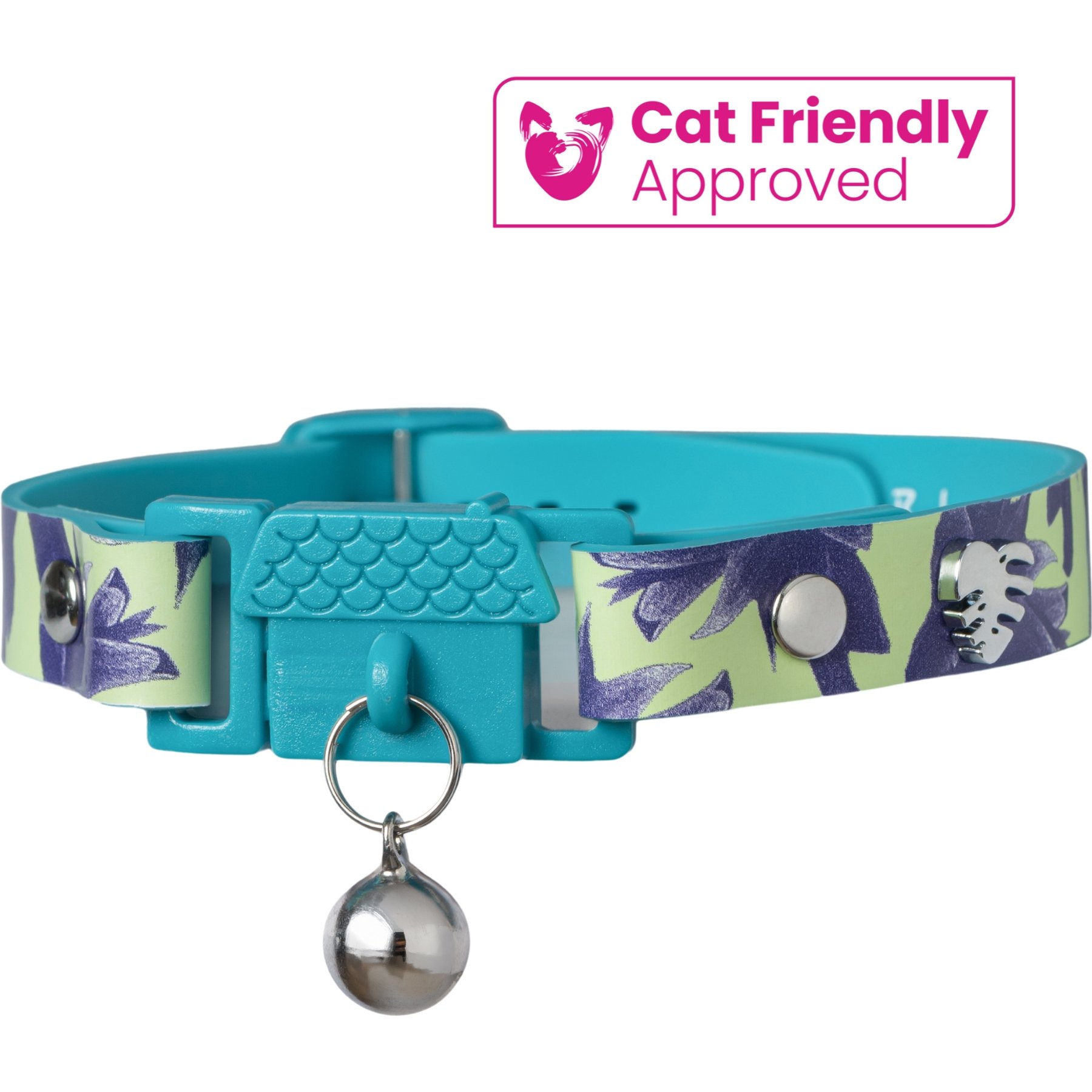 Kittyrama Breakaway Adjustable with Bell Cat Collar, Lotus
