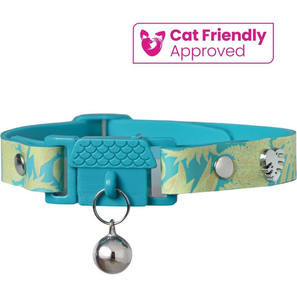 Kittyrama Breakaway Adjustable with Bell Cat Collar, Jungle