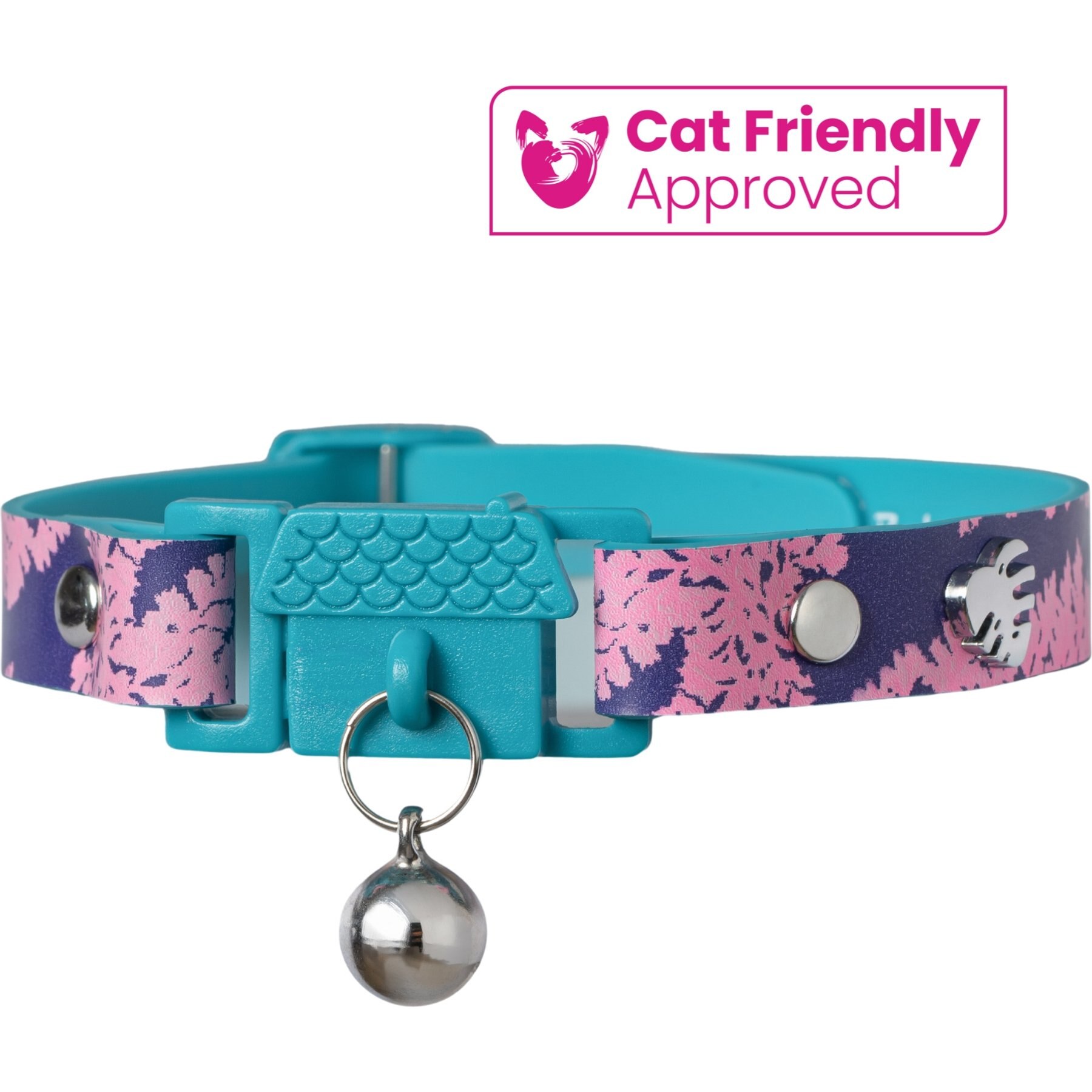 Kittyrama Breakaway Adjustable with Bell Cat Collar, Fern