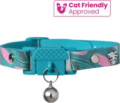 Kittyrama Breakaway Adjustable Cat Collar, Monstera