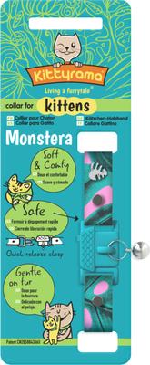 Show full view: Kittyrama Kitten Breakaway Adjustable Cat Collar, Monstera slide 4 of 7