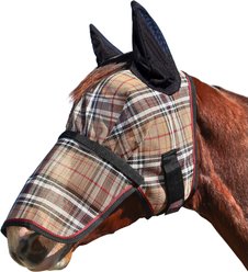 Kensington Protective Products Horse Fly Mask with Removable Nose, Deluxe Black, Large
