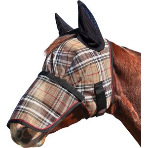 Kensington Protective Products Horse Fly Mask with Removable Nose, Deluxe Black, Large