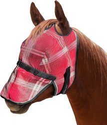 Kensington Protective Products Horse Fly Mask with Web & Nose, Merlot, Cob/Arab