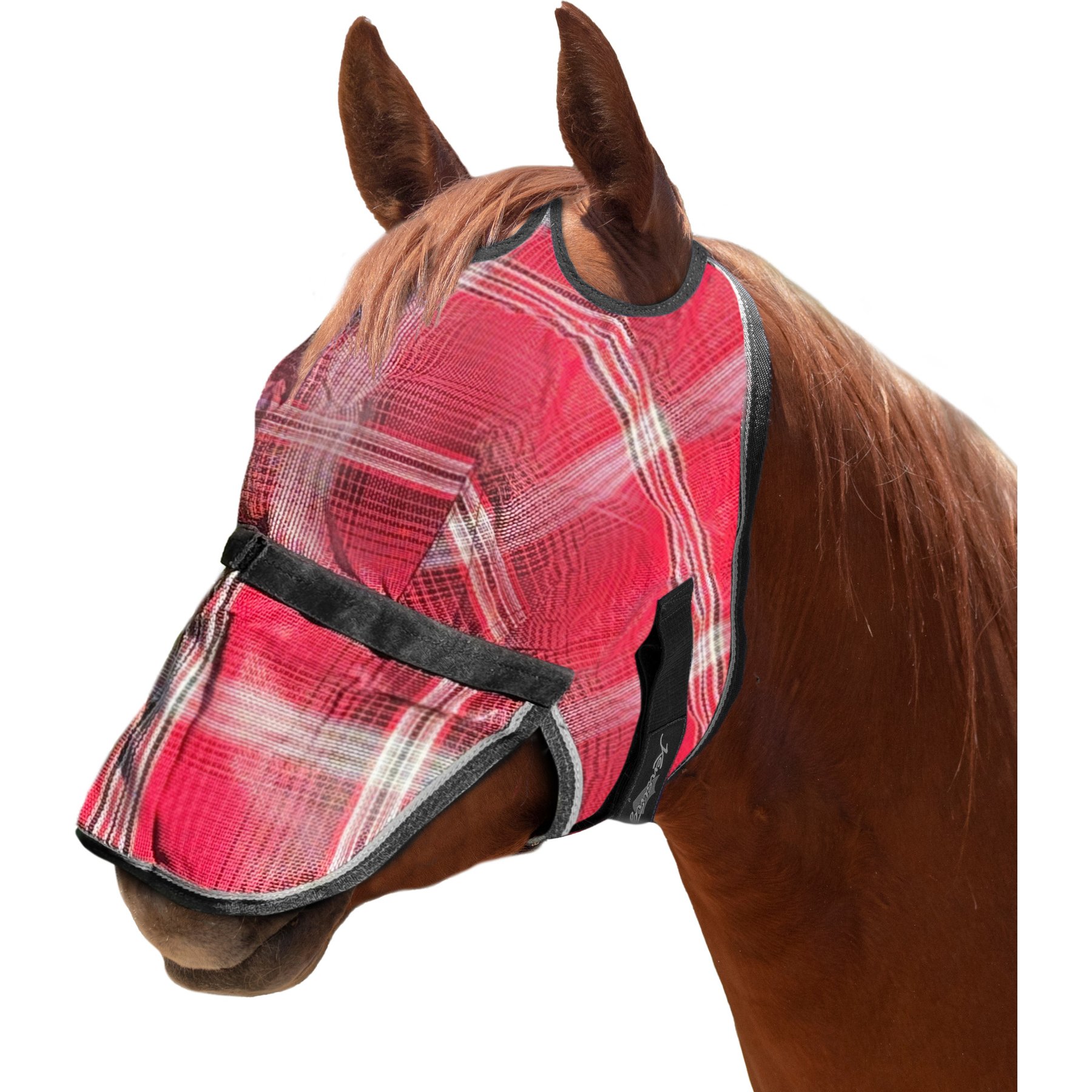 Kensington Protective Products Horse Fly Mask with Web & Nose, Merlot, Warmblood