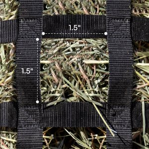 Kensington Protective Products 1 Flake Slow Feed Horse Hay Bag with Rim, Imperial Jade, Small