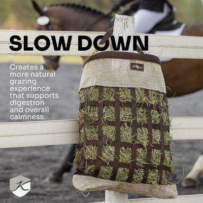 Show full view: Kensington Protective Products 2 Flake Slow Feed Horse Hay Bag with Rim, Deluxe Black, Large slide 6 of 7