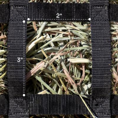 Show full view: Kensington Protective Products 2 Flake Slow Feed Horse Hay Bag with Rim, Deluxe Black, Large slide 5 of 7