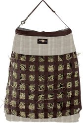 Kensington Protective Products 2 Flake Slow Feed Horse Hay Bag with Rim, Desert Sand, Small