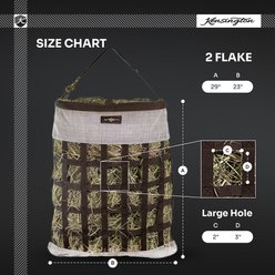 Kensington Protective Products 2 Flake Slow Feed Horse Hay Bag with Rim, Lavender Mint, Large slide 2 of 5