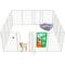 Show in main carousel: FXW Homeplus Indoor Dog Playpen, White, 45-in, 16-panel slide 1 of 9