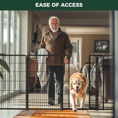 Show full view: FXW Homeplus Indoor Dog Playpen, Black, 45-in, 8-panel slide 5 of 10