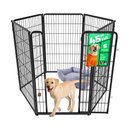 FXW Homeplus Indoor Dog Playpen, Black, 45-in, 6-panel