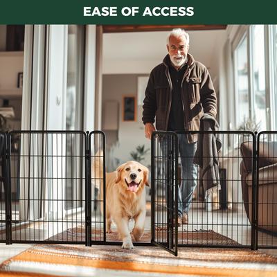 Show full view: FXW Homeplus Indoor Dog Playpen, Black, 40-in, 12-panel slide 4 of 9