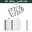 Show in main carousel: FXW Homeplus Indoor Dog Playpen, Black, 40-in, 12-panel slide 7 of 9