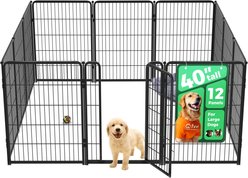 FXW Homeplus Indoor Dog Playpen, Black, 40-in, 12-panel slide 1 of 7